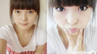 The Uniform Beauty Of Asian Women "Before And After Makeup"